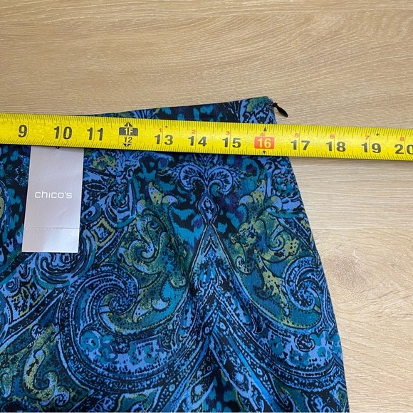 Chicos Animal Paisely Anna Skirt Size 1 NWT - Picture 3 of 8